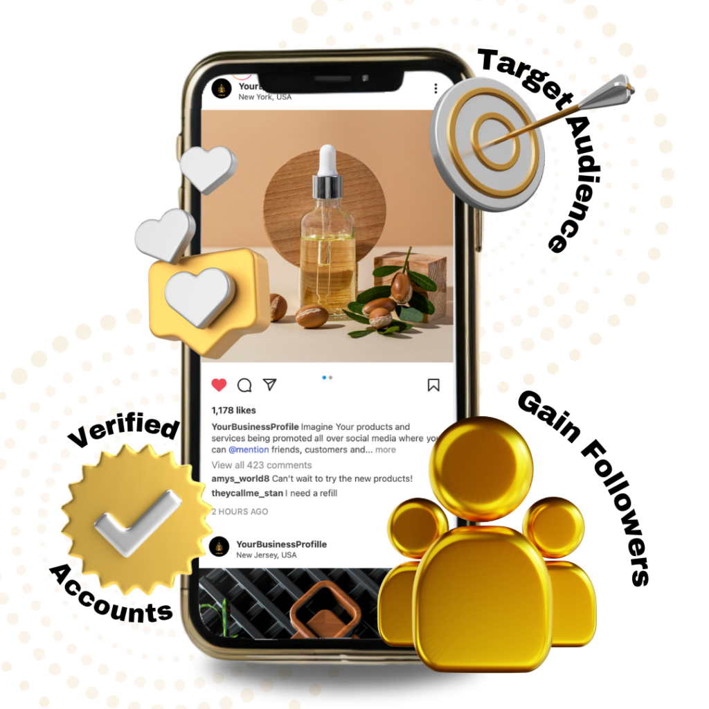 Graphic of a smartphone displaying affordable social media marketing services, highlighting expert strategies to grow engagement and online presence.